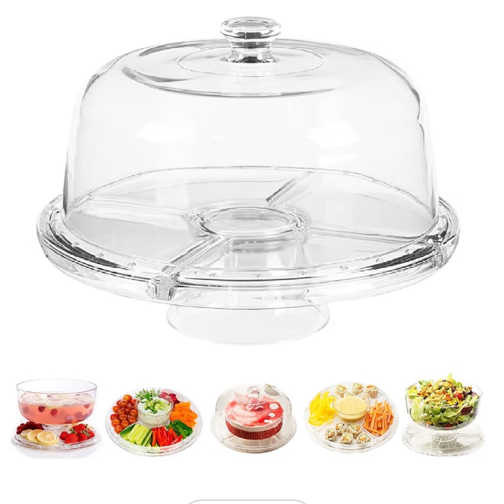 Clear Acrylic Cake Stand and Serving Dish